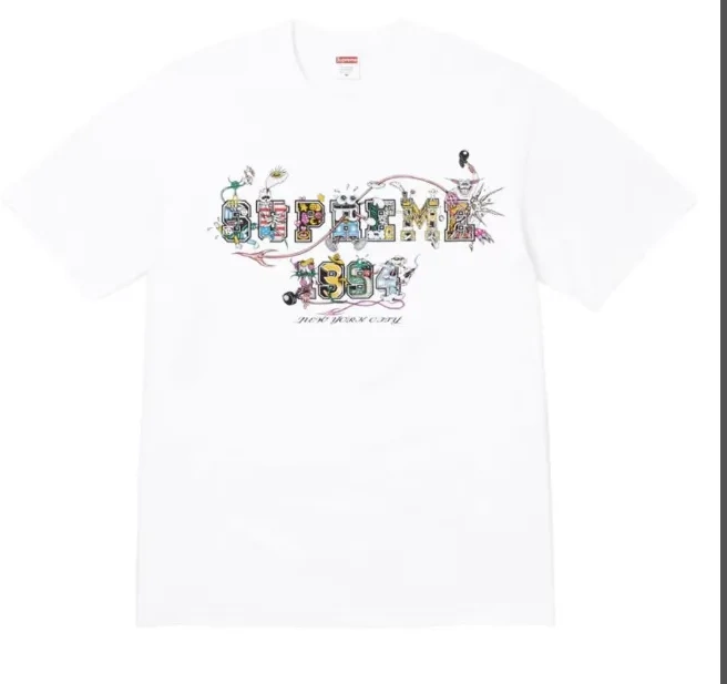 White and S XL 24 VARSITY M L Black TEE 0714